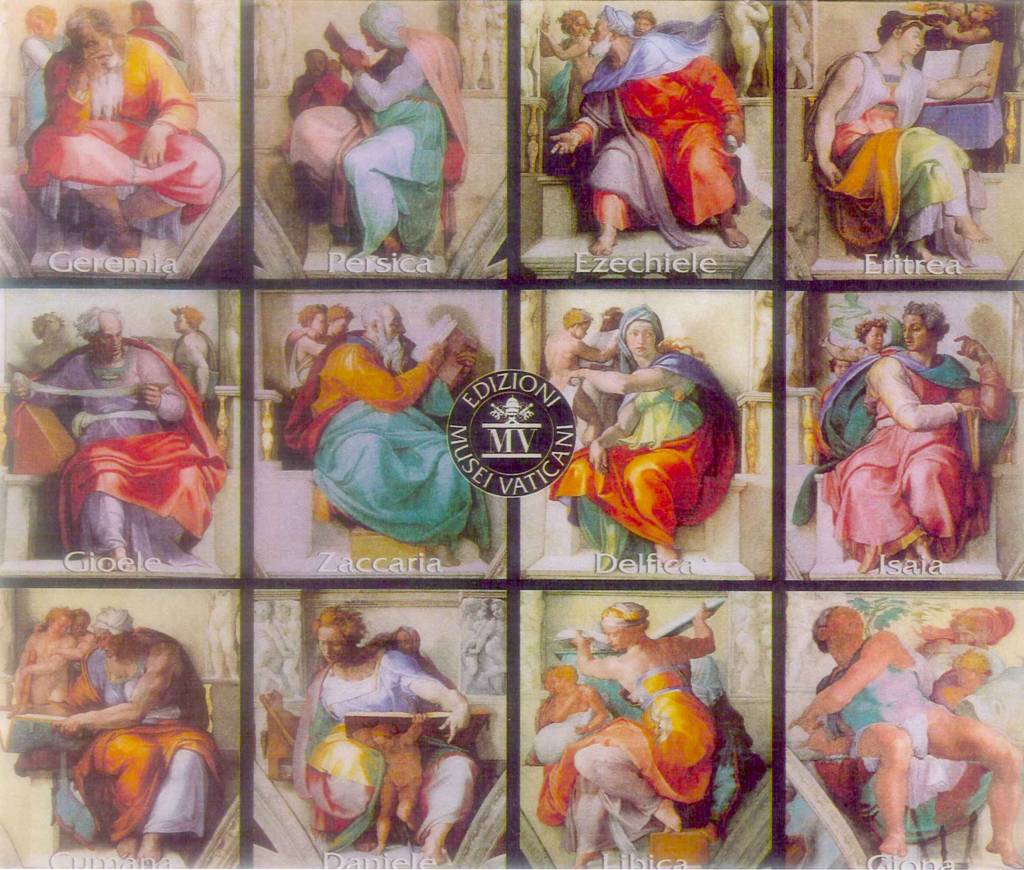 Bức họa tranh trên mái vòm của ngôi nhà nguyện Sistine Chapel, Vatican City. (Hình: ATNT Tours & Travel)