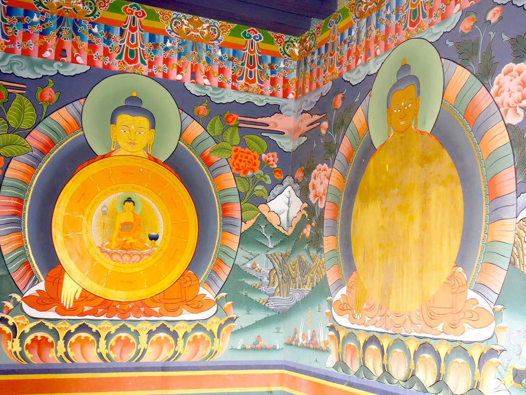 Bức họa tranh miêu tả về triết lý Phật Giáo Bhutan (nhánh Ninh Mã). (Hình: ATNT Tours & Travel)