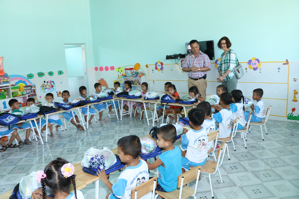 Trường mẫu giáo do VNHelp xây dựng. (Hình: VNHelp cung cấp)