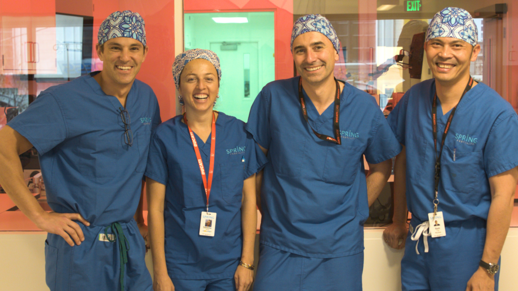 Từ phải qua: Peter Klatsky, MD. MPH; Simona Torcia; Sergio Vaccari, PhD; Nam Tran, MD, PhD.