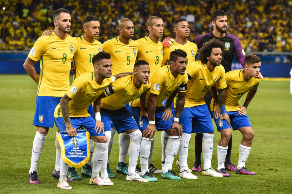 Đội tuyển Brazil trước trận đấu vòng loại World Cup 2018 khu vực Nam Mỹ với Argentina diễn ra trên sân Mineirao, Belo Horizonte, Brazil ngày 10 tháng 11, 2016. (Hình: Getty Images)