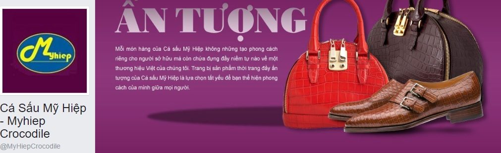 Trang mạng của trại nuôi cá sấu Mỹ Hiệp. (Hình: NV cắt từ Internet)