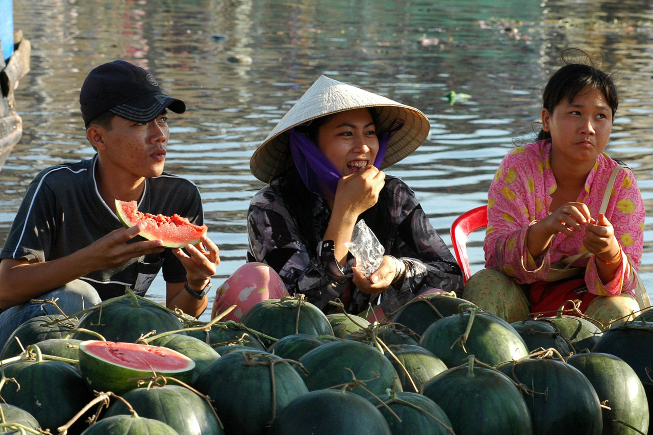 Dưa hấu Tết. (Hình: Dân Huỳnh/Người Việt)