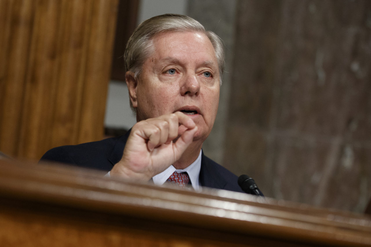 Senate Armed Services Committee member Sen. Lindsey Graham, R-S.C. speaks on Capitol Hill in Washington, Thursday, Jan. 5, 2017, during the committee's hearing: "Foreign Cyber Threats to the United States." (AP Photo/Evan Vucci)