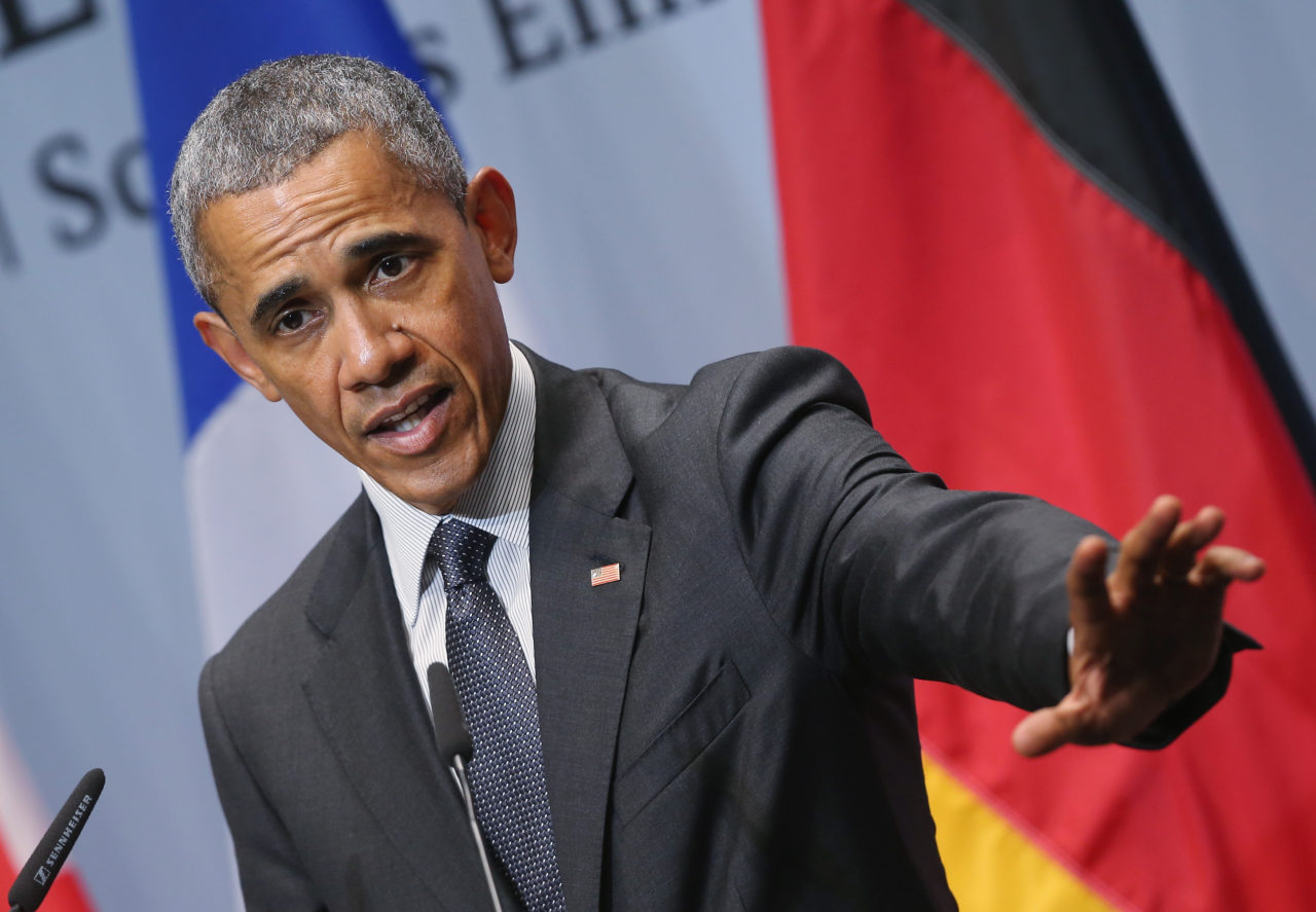 Tổng Thống Barack Obama phát biểu tại một hội nghị quốc tế. (Hình: Sean Gallup/Getty Images)