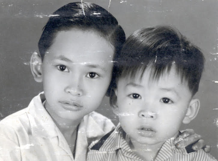 Viet and his brother Tung at young age