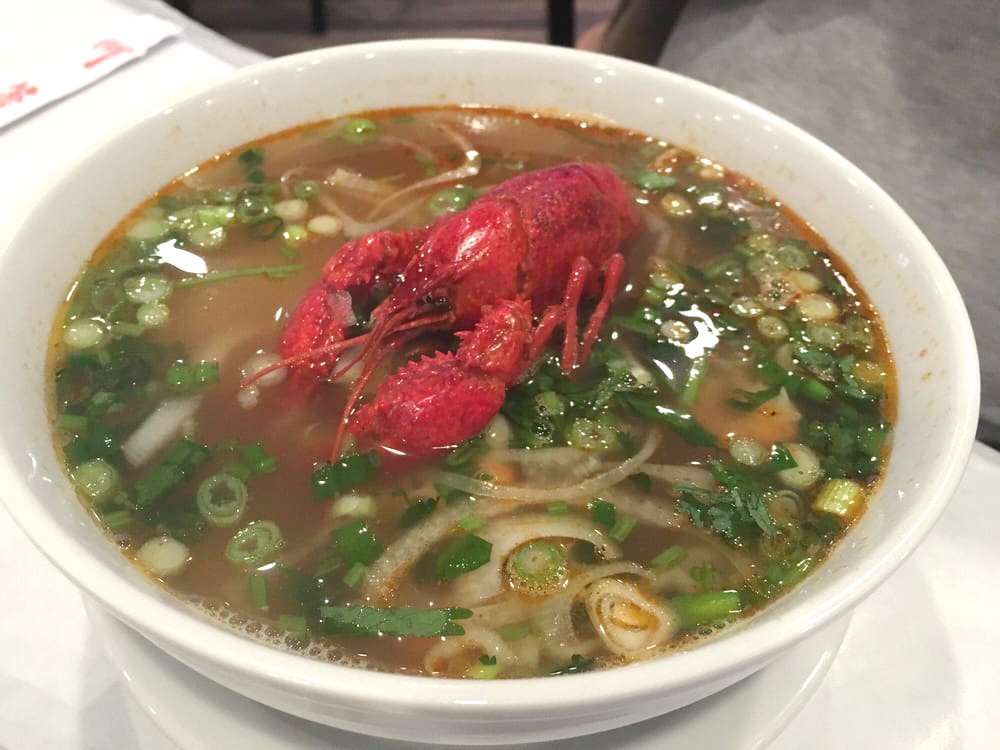 Tô Phở Crawfish được nhiều khách chiếu cố. (Hình: Nhà hàng cung cấp)