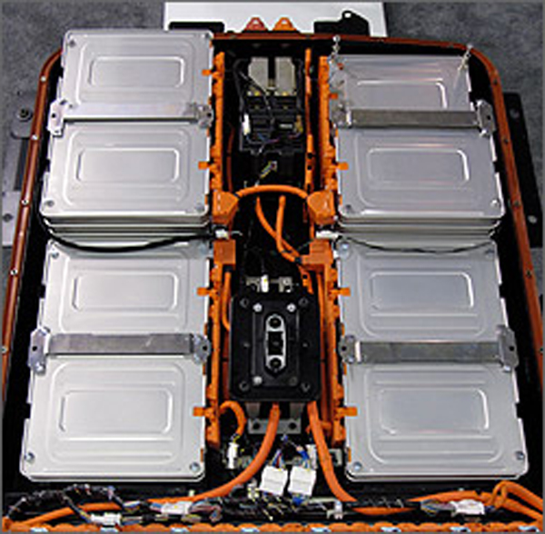 Bình điện Li-ion dùng cho xe điện. (Hình: www.afdc.energy.gov)