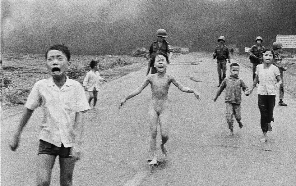 Tấm ảnh "The Terror of War" do Nick Út chụp năm 1972. (Hình: Nick Út cung cấp)