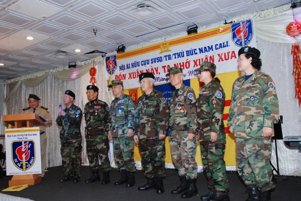 Cựu binh sĩ Nam Hàn từng tham chiến ở Việt Nam, lần đầu đến tham dự ngày hội của cựu SVSQ Thủ Đức. (Hình: Nguyên Huy/Người Việt)