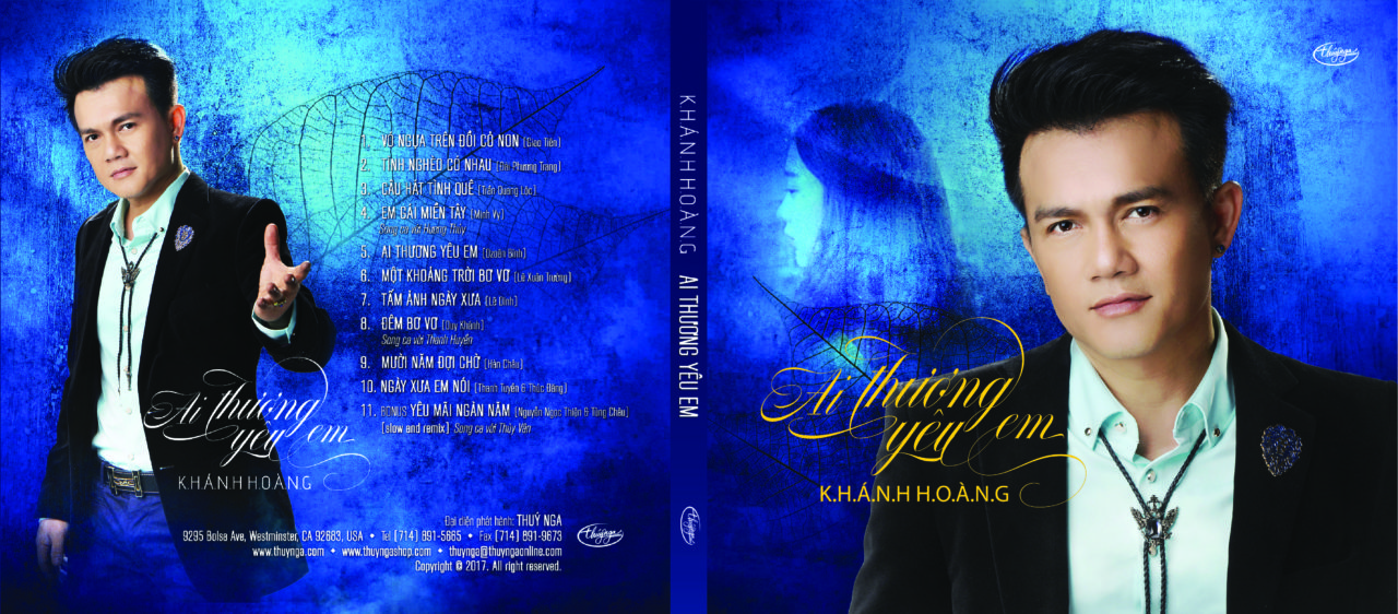 Bìa CD “Ai Thương Yêu Em” của ca sĩ Khánh Hoàng. (Hình: Khánh Hoàng cung cấp)