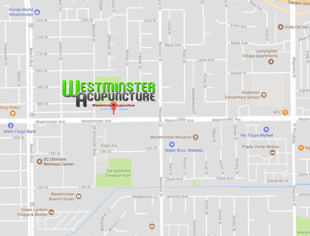 Google Map Westminster Acupuncture