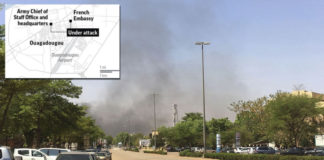 Tòa đại sứ Pháp bị tấn công ở Burkina Faso