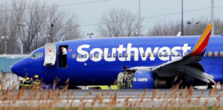 Southwest Airlines tặng khách chuyến bay bị nổ động cơ $5,000/người