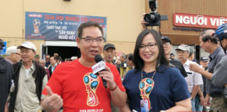 Sân banh Người Việt trong ngày khai mạc World Cup 2018