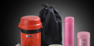 Ba sản phẩm đặc biệt để chuẩn bị cho mùa khai trường năm nay từ Zojirushi (1) Hộp cơm ba tầng - Ms. Bento Stainless Lunch Jar, (2) Lọ đựng thức ăn - Stainless Steel Food Jar, và (3) Bình thủy - Stainless Mug.
