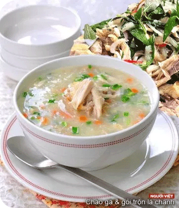 Cháo gà và gỏi trộn lá chanh - Zojirushi Trở Lại Trường với Zojirushi