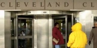 Bệnh xá Cleveland Clinic ở Cleveland. (Hình chụp từ màn hình đài CBS News)