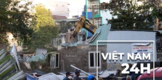 Cưỡng chế vườn rau Lộc Rau xong, nhà cầm quyền đóng cọc phân lô đất