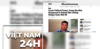 HRW khẳng định Trương Duy Nhất bị 'bắt cóc' sau qui chế tị nạn ở Thái