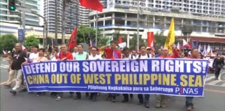 Philippines: Biểu tình phản đối Trung Quốc bao vây đảo Thị Tứ