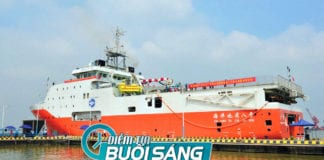 Tầu thăm dò Hải Dương 8 rời Bãi Tư Chính, di chuyển đến đảo do Trung Quốc tự tạo