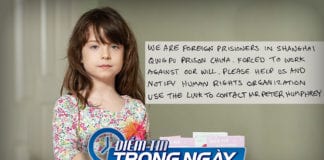 Video Trung Quốc bắt tù nhân nước ngoài làm thiệp Giáng Sinh