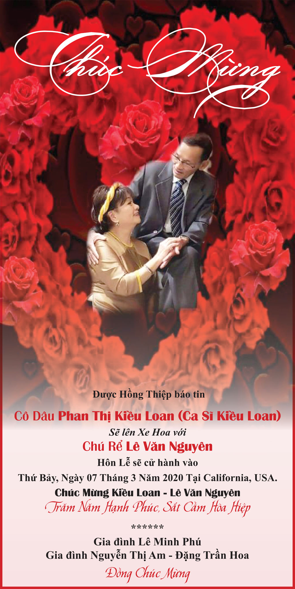 Chúc Mừng Cô Dâu Ca Sĩ Kiều Loan - Chú Rể Lê Văn Nguyên - Nguoi Viet Online