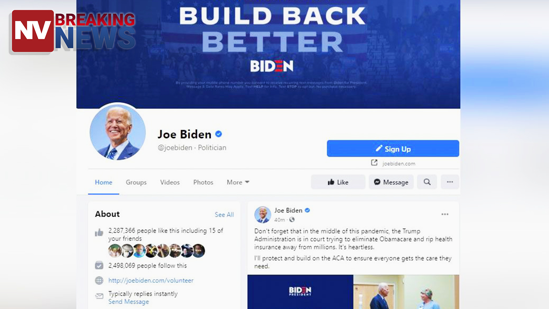Lần đầu tiên, Biden quảng cáo trên Facebook nhiều hơn Trump