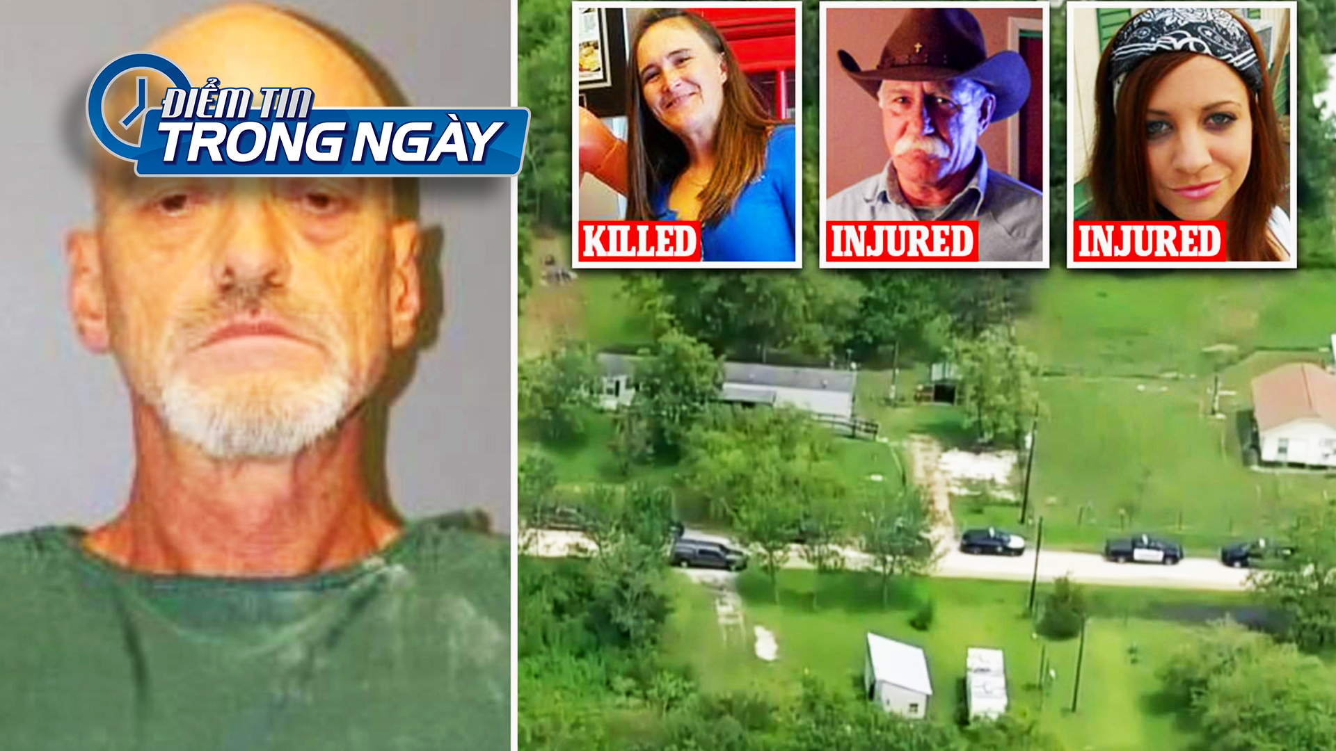 Vẽ hình phát xít trên trán cầm súng bắn chết 3 người