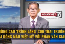 Hùng Cao ‘trình làng’ con trai trưởng hai dòng máu Việt-Mỹ với Phan Văn Giang
