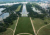 Số ‘8647’ khổng lồ xuất hiện trên bãi cỏ ở National Mall