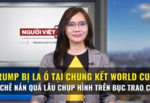Trump bị la ó tại chung kết World Cup, bị chê nán quá lâu chụp hình trên bục trao cúp