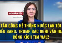 Tấn Công Hệ Thống Nước Lan Tới 7 Tiểu Bang: Trump Bác Nghi Vấn Iran, Công Kích Tim Walz