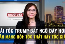 Mái tóc Trump bất ngờ dày hơn, dân mạng hỏi: Tóc thật hay tóc giả?