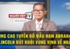 Hùng Cao tuyên bố mẫu hạm Abraham Lincoln rút khỏi vùng Vịnh về nhà