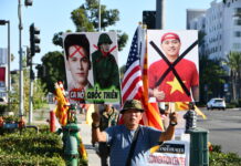 Biểu tình phản đối ca sĩ Quốc Thiên trình diễn tại Little Saigon
