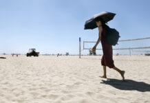 Nam California tuần này nắng nóng, vùng sa mạc trên 100 độ F