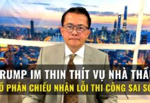 Trump im thin thít vụ nhà thầu Hồ Phản Chiếu nhận lỗi thi công sai sót