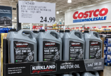 Costco tăng giá nhớt động cơ Kirkland, giới hạn số lượng mua