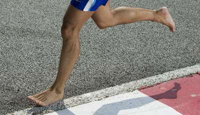 barefoot running