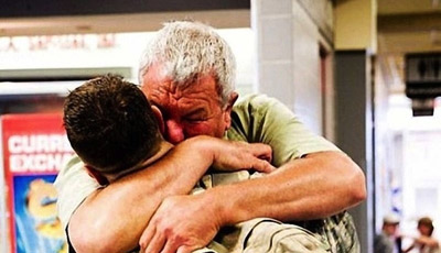dad and son reunited