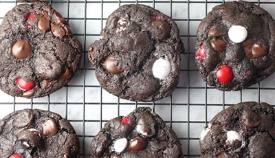dark chocolate peppermint cookies