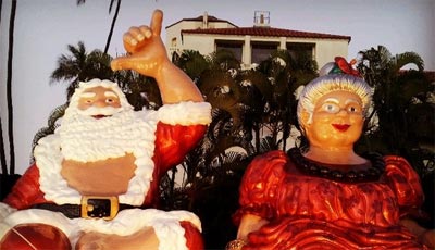 Santa in Hawaii