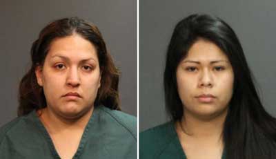 Candace Brito (L) and Vanesa Zavala (R)