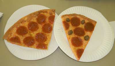 pizza samples my plate