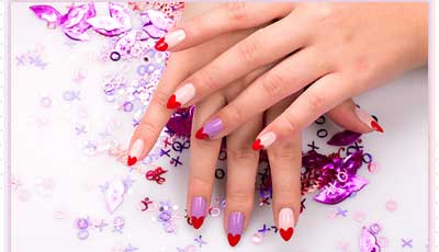 hearts fingernails