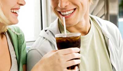 drinking diet soda