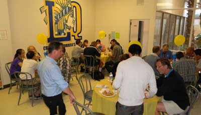 Teachers at La Quinta High School enjoy their special day during their well-deserved lunch break.