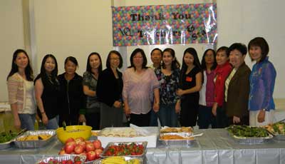 The parents of the student body at La Quinta High School put together a luncheon to show their appreciation to the teachers.
